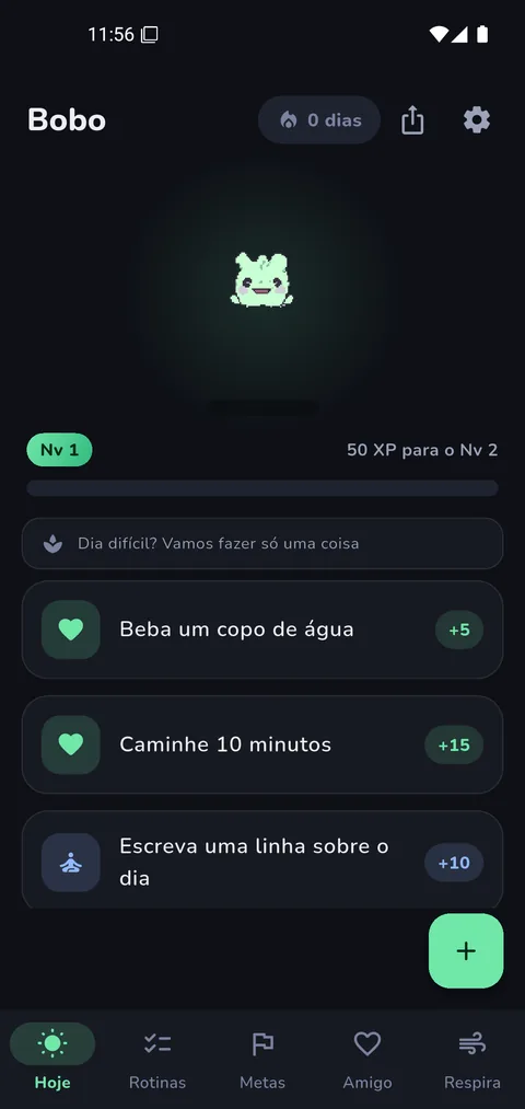 Tarefas de hoje